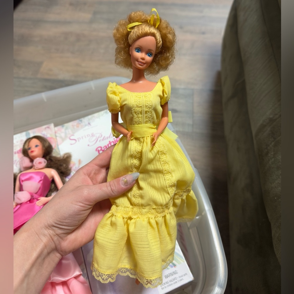 Vintage Yellow Barbie Doll